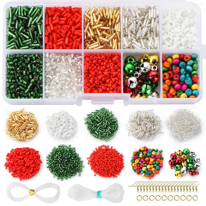 Beads 3433Pcs Christmas Ornament Set Red/Green/Gold Glass Seed Multi Wooden Metal Hooks Crystal Tube For DIY Making
Beads 3433Pcs Christmas Ornament Set Red/Green/Gold Glass Seed Multi Wooden Metal Hooks Crystal Tube For DIY Making