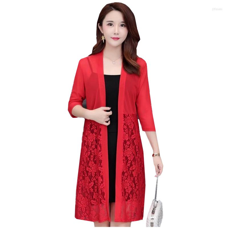 Women's Jackets 2023 Femme Summer Long Jacket Women Cardigan Sunscreen Thin Shawl Lace Mesh Seven Quarter Sleeve Tops Ladies Outerwear, Black
Women's Jackets 2023 Femme Summer Long Jacket Women Cardigan Sunscreen Thin Shawl Lace Mesh Seven Quarter Sleeve Tops Ladies Outerwear, Black