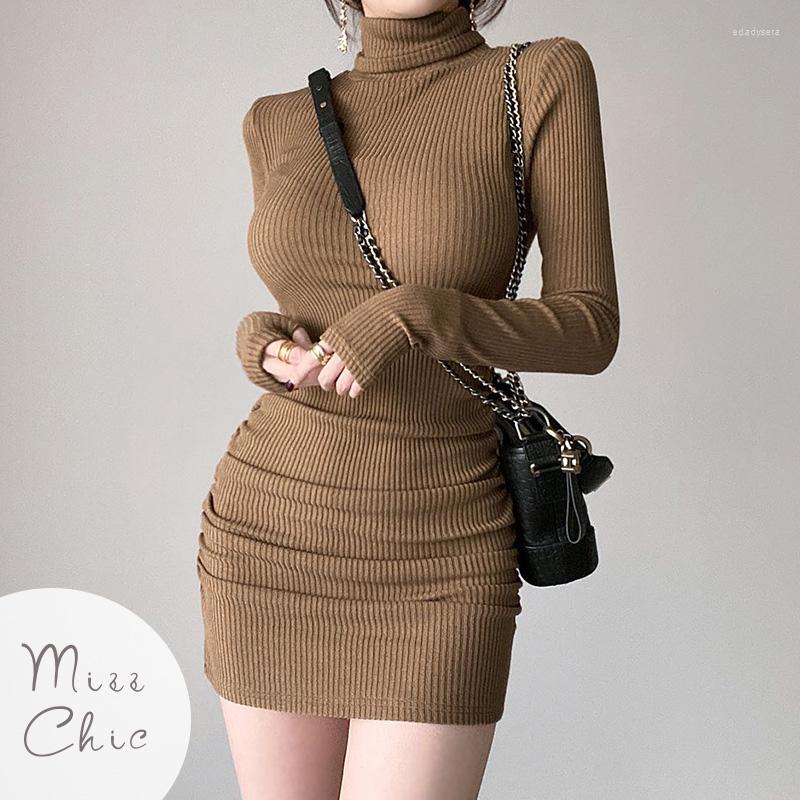 Casual Dresses 2023 Korean Fashion Knit Bodycon Dress Long Sleeve Turtleneck Basic Pencil Mini Autumn Chic Vestidos Women Winter Clothes, Brown
Casual Dresses 2023 Korean Fashion Knit Bodycon Dress Long Sleeve Turtleneck Basic Pencil Mini Autumn Chic Vestidos Women Winter Clothes, Brown