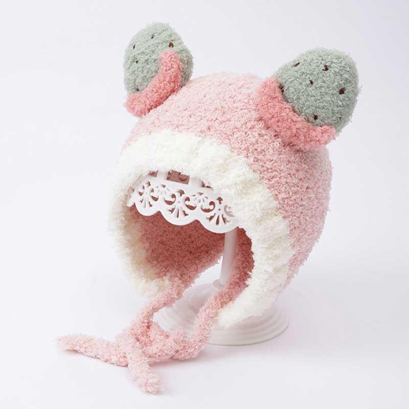 Berets Ncmama Cute Fruit Ear Baby Hat Winter Soft Warm Plush Boy Girl Caps Protection Kids Children Beanies Cap Bonnet, Type 2
Berets Ncmama Cute Fruit Ear Baby Hat Winter Soft Warm Plush Boy Girl Caps Protection Kids Children Beanies Cap Bonnet, Type 2