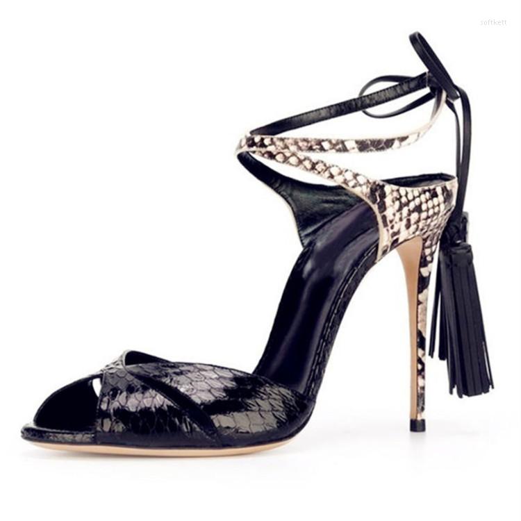 Sandals 2023 Women's High Heel Snake Pattern Stiletto Fish Mouth Hollow Fashion Catwalk Plus Size, Black
Sandals 2023 Women's High Heel Snake Pattern Stiletto Fish Mouth Hollow Fashion Catwalk Plus Size, Black