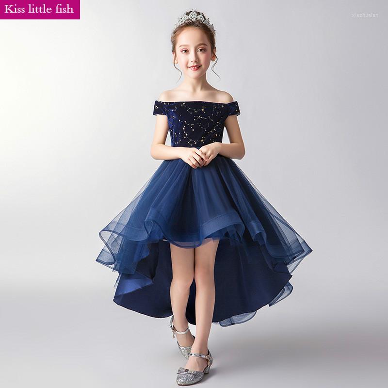 Girl Dresses Girls Pageant Navy Flower Dress Vestidos De Noches Para Ninas Off The Shoulder, As photo
Girl Dresses Girls Pageant Navy Flower Dress Vestidos De Noches Para Ninas Off The Shoulder, As photo