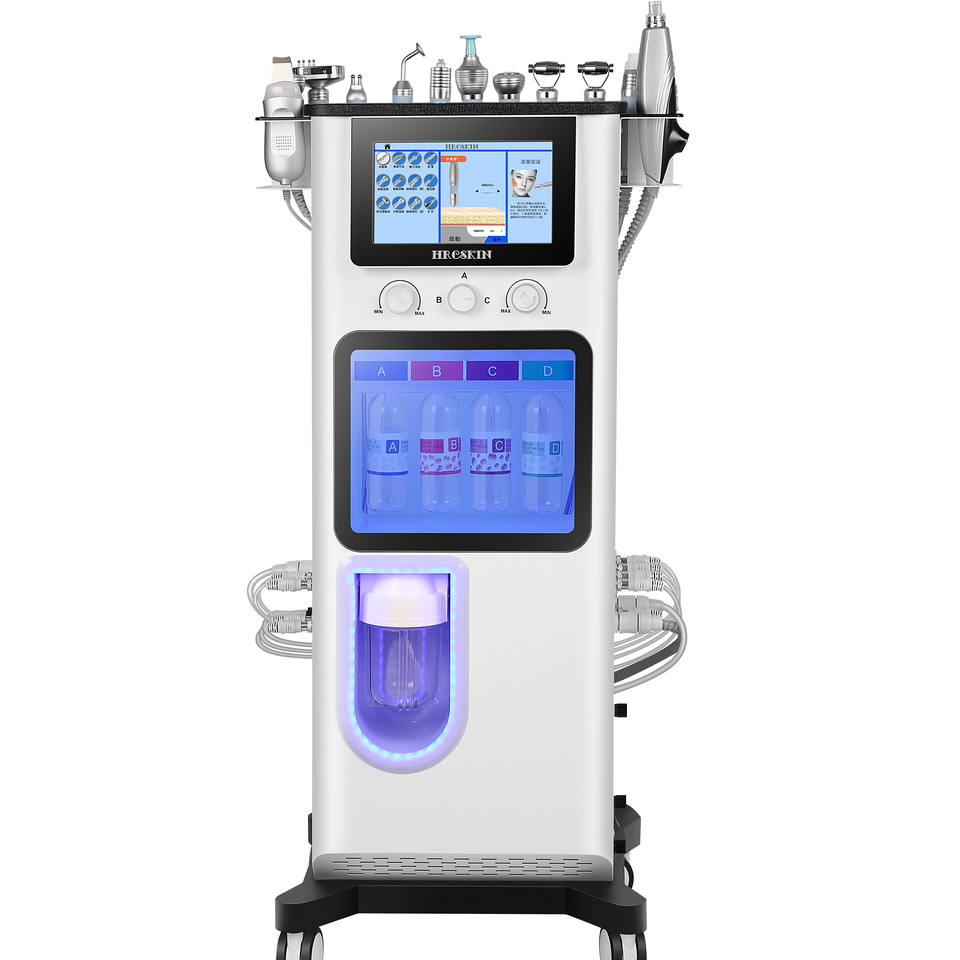 2023 13 in 1 Microdermabrasion Aqua Peeling Magic Bubble Skin Cleansing Machine RF Electric Roller Skin Tightening Face Lifting Machine