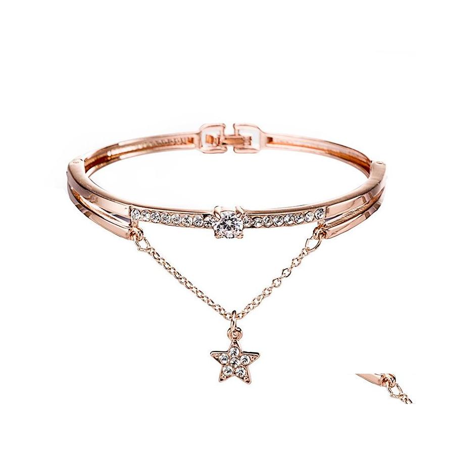 Bangle Europe Fashion Jewelry Crystal Rhinstone Heart Star Dangle Bracelet Womens Bracelets Drop Delivery Dhs2O
Bangle Europe Fashion Jewelry Crystal Rhinstone Heart Star Dangle Bracelet Womens Bracelets Drop Delivery Dhs2O