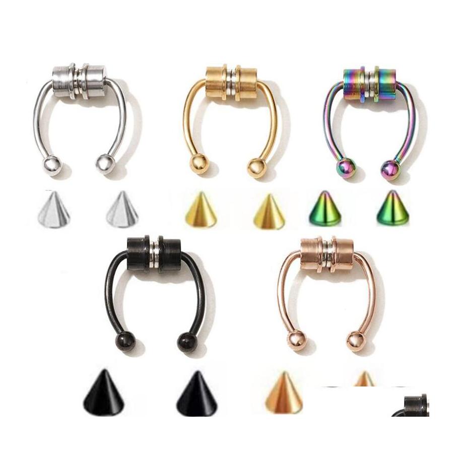 Nose Rings Studs Fashion Magnetic Fake Piercing Stainless Steel Ring Alloy Hoop Septum For Women Body Jewelry Gift Drop Delivery Otrlz
Nose Rings Studs Fashion Magnetic Fake Piercing Stainless Steel Ring Alloy Hoop Septum For Women Body Jewelry Gift Drop Delivery Otrlz