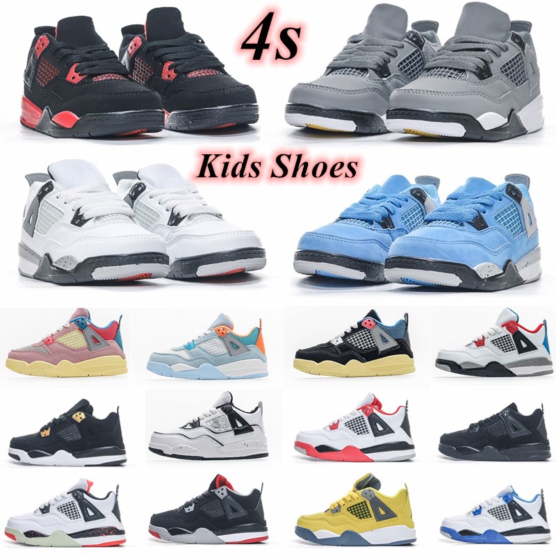 Kids 4s Basketball Shoes Black cat Toddler TD 4 Red Chicag Boys Girls BasketBall Pour Enfants Athletic Outdoor Sneakers size 24-35
Kids 4s Basketball Shoes Black cat Toddler TD 4 Red Chicag Boys Girls BasketBall Pour Enfants Athletic Outdoor Sneakers size 24-35