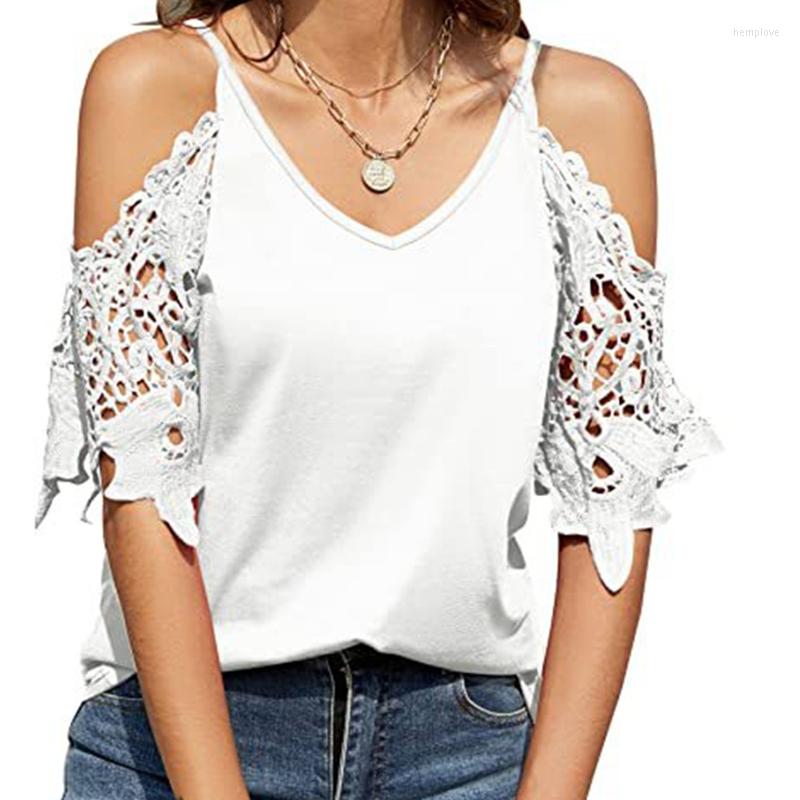 Women' T Shirts White Lace Stitched T-shirt Women' Summer Sexy Off Shoulder Tops Woman Casual V-Neck Half Sleeve Tees 2023 Fashion, Ydjr139 blue
Women' T Shirts White Lace Stitched T-shirt Women' Summer Sexy Off Shoulder Tops Woman Casual V-Neck Half Sleeve Tees 2023 Fashion, Ydjr139 blue