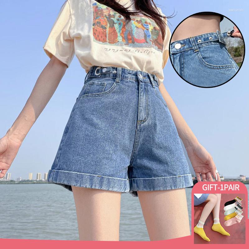 Women' Shorts Summer Women Adjust High Waist Button Wigh Leg Jeans Casual Female Loose Blue Denim Pants Fashion Woman Clothes, Black
Women' Shorts Summer Women Adjust High Waist Button Wigh Leg Jeans Casual Female Loose Blue Denim Pants Fashion Woman Clothes, Black
