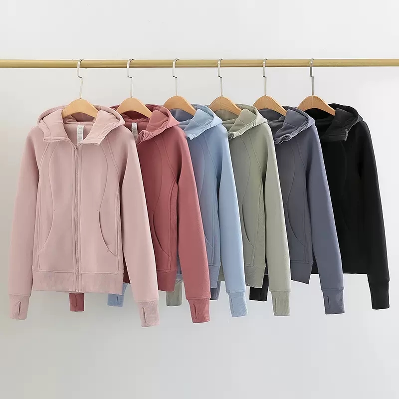 Yoga clothing jacket women's autumn and winter fitness top running hooded zipper sweater sports long-sleeved, Salt water blue
Yoga clothing jacket women's autumn and winter fitness top running hooded zipper sweater sports long-sleeved, Salt water blue
