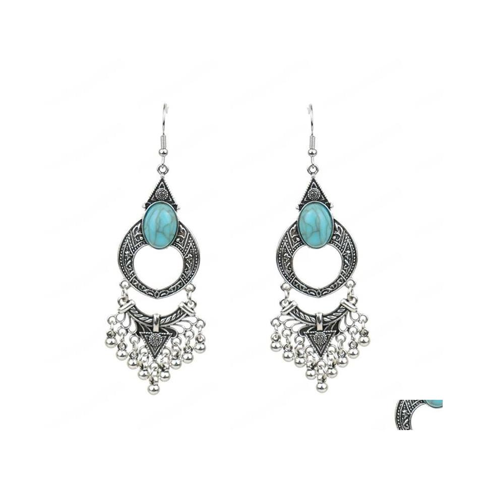 Dangle Chandelier Ethnic Retro Earrings Blue Turquoise Gemstone Handmade Tassel Fashion Hangers Indian Jhumka Jewelry Drop Delivery Dhfcx
Dangle Chandelier Ethnic Retro Earrings Blue Turquoise Gemstone Handmade Tassel Fashion Hangers Indian Jhumka Jewelry Drop Delivery Dhfcx