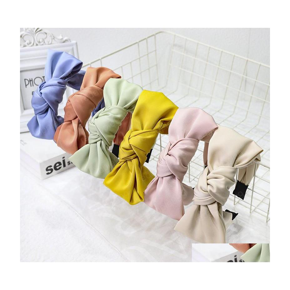 Headbands Satin Knot Big Bow Hairband Handmade Headband Customized Hair Accessories Drop Delivery Jewelry Hairjewelry Dhkh6
Headbands Satin Knot Big Bow Hairband Handmade Headband Customized Hair Accessories Drop Delivery Jewelry Hairjewelry Dhkh6