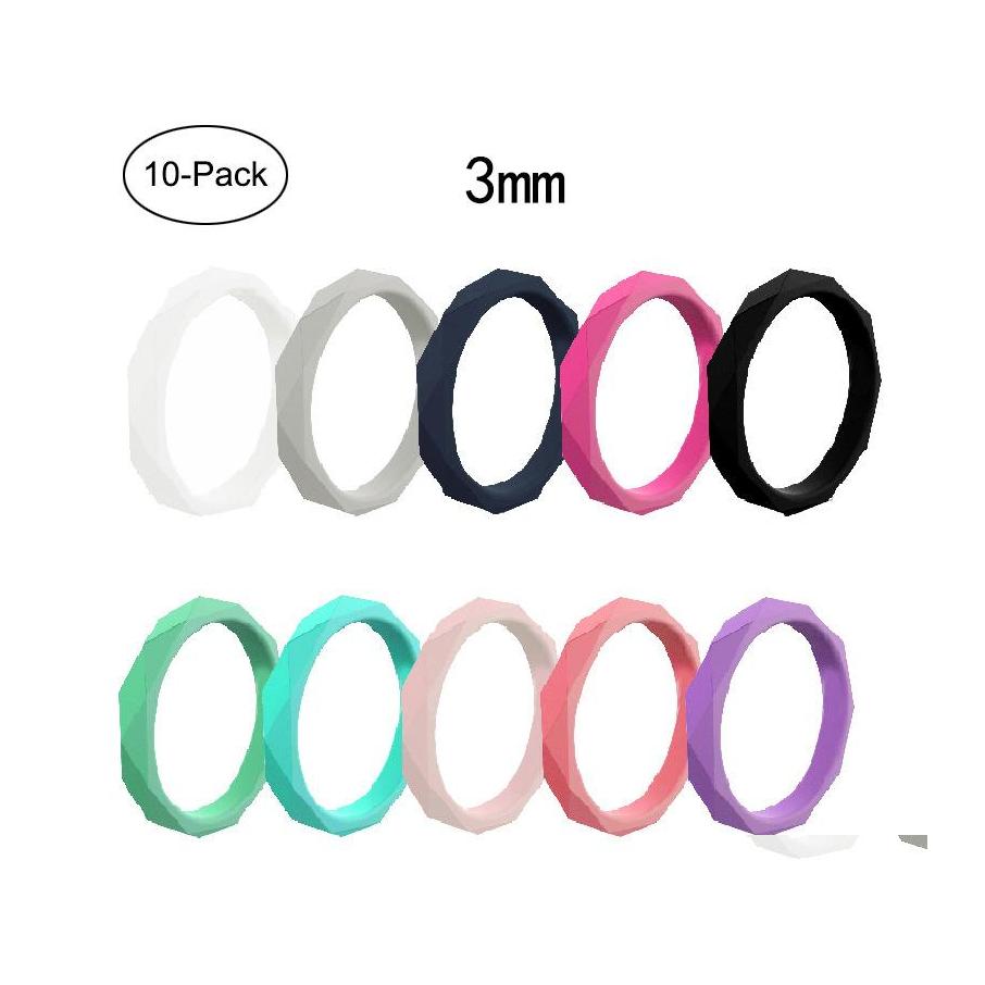 Band Rings Diamond Shape M Sile 10Colors/Lot Women Outdoor Sports Finger For Female Fashion Jewelry Gift Drop Delivery Otcvd
Band Rings Diamond Shape M Sile 10Colors/Lot Women Outdoor Sports Finger For Female Fashion Jewelry Gift Drop Delivery Otcvd