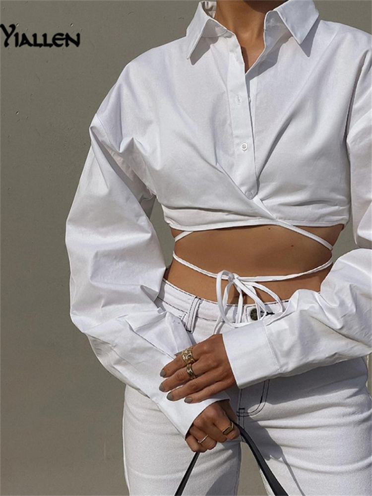 Women's T-Shirt Yiallen Autumn Y2K Bandage Shirt Women Long Sleeve Tops Slim Fashion Design Clothing Solid Casual Wild Streetwear 230203, White
Women's T-Shirt Yiallen Autumn Y2K Bandage Shirt Women Long Sleeve Tops Slim Fashion Design Clothing Solid Casual Wild Streetwear 230203, White