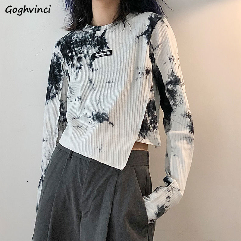 Women's T-Shirt Harajuku Tie-dye Long Sleeve T-shirts Women Slim Asymmetrical Designs High Street Vintage Crop Tops Cozy Korean Style Hipsters 230203, Green
Women's T-Shirt Harajuku Tie-dye Long Sleeve T-shirts Women Slim Asymmetrical Designs High Street Vintage Crop Tops Cozy Korean Style Hipsters 230203, Green