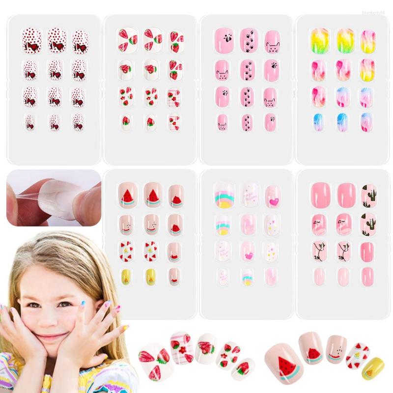 False Nails Press On Children Cartoon Nail Artificial Tips Colorful Full Cover Kid Fake All For Manicure, Multi
False Nails Press On Children Cartoon Nail Artificial Tips Colorful Full Cover Kid Fake All For Manicure, Multi