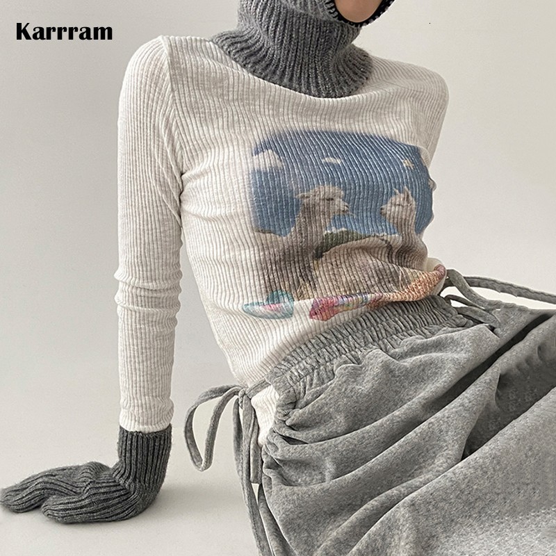 Women's T-Shirt Karrram Korean Fashion Designer Clothes Y2k Tops Fairycore Graphic T Shirts Long Sleeve Ribbed Tshirts Kawaii Vintage Streetwear 230203, White
Women's T-Shirt Karrram Korean Fashion Designer Clothes Y2k Tops Fairycore Graphic T Shirts Long Sleeve Ribbed Tshirts Kawaii Vintage Streetwear 230203, White