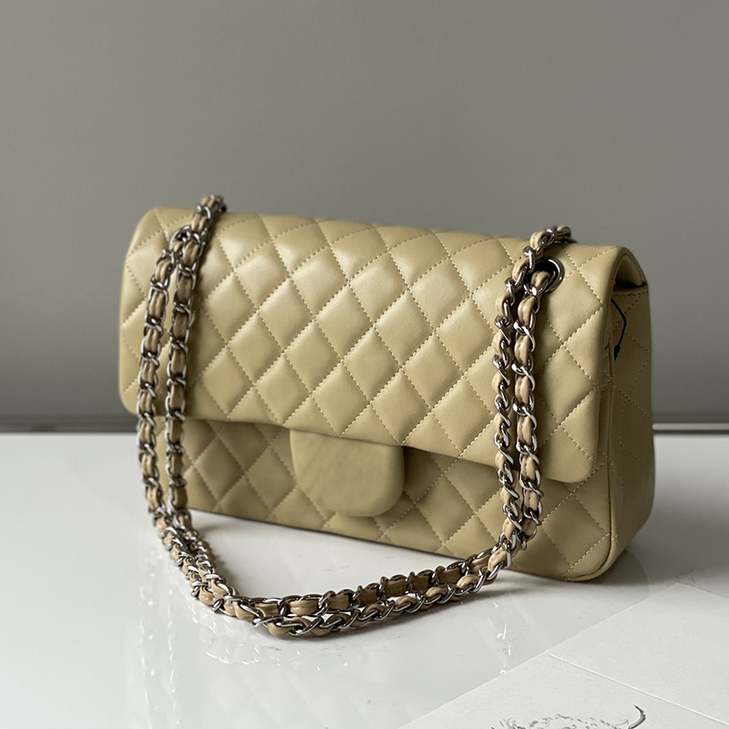 23Ss Womens Lambskin Shoulder Clasic Bag Double Flap Quilted Purse Diamond Lattice Silver Meta Turn Lock Pocket Multi Pochette Fashion Street Designer Handbag 25CM, Box
23Ss Womens Lambskin Shoulder Clasic Bag Double Flap Quilted Purse Diamond Lattice Silver Meta Turn Lock Pocket Multi Pochette Fashion Street Designer Handbag 25CM, Box