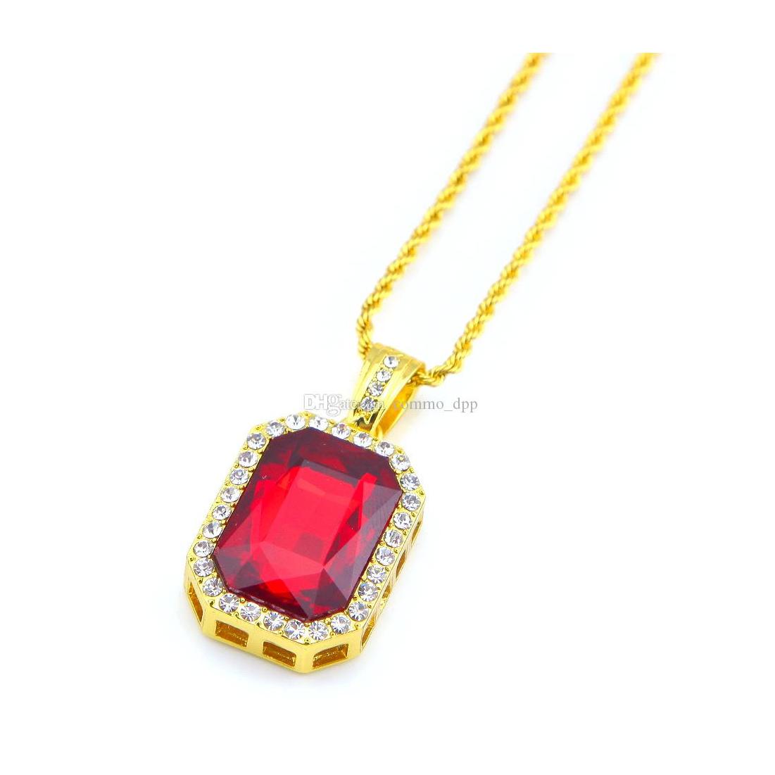 Pendant Necklaces Hip Hop Jewelry Square Ruby Sapphire Red Blue Green Black White Gems Crystal Necklace 24 Inch Gold Chain For Men F Otthv
Pendant Necklaces Hip Hop Jewelry Square Ruby Sapphire Red Blue Green Black White Gems Crystal Necklace 24 Inch Gold Chain For Men F Otthv
