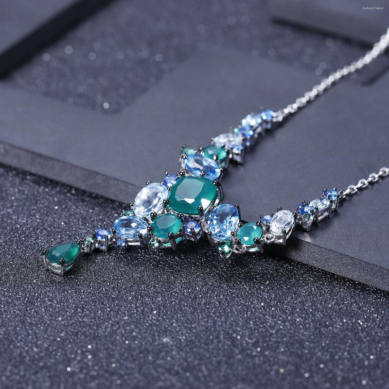 Pendant Necklaces Necklace Unique Jewelry S925 Sterling Silver Natural Color Banquet Luxurious Gemstone Set
Pendant Necklaces Necklace Unique Jewelry S925 Sterling Silver Natural Color Banquet Luxurious Gemstone Set