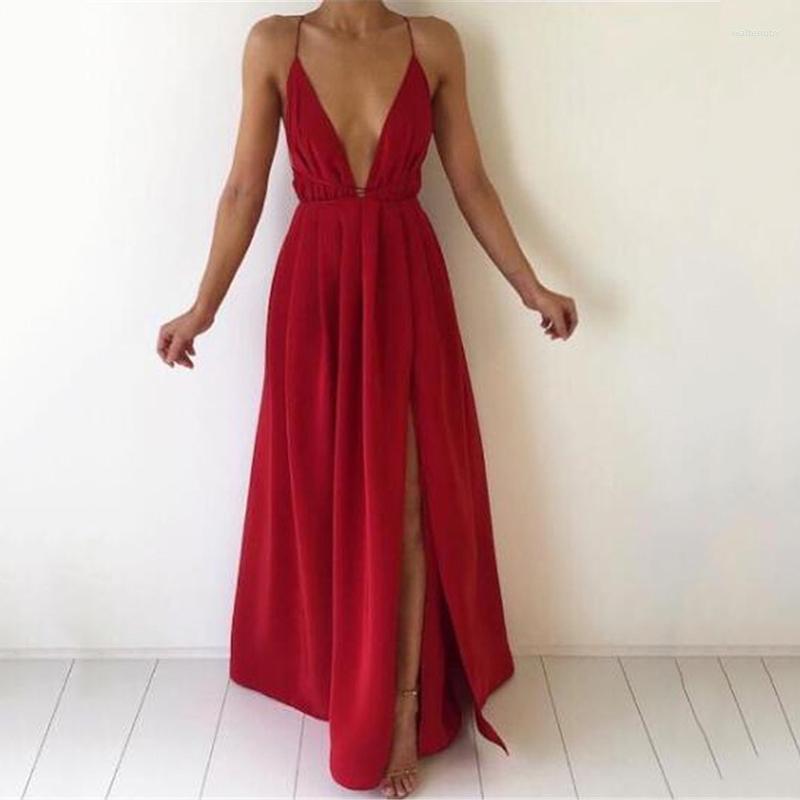 Women' Swimwear Summer Party Spaghetti Strap Maxi Dress Women 2023 Solid Color Sexy Deep V-Neck Sleeveless Backless High Split Sundress, White
Women' Swimwear Summer Party Spaghetti Strap Maxi Dress Women 2023 Solid Color Sexy Deep V-Neck Sleeveless Backless High Split Sundress, White