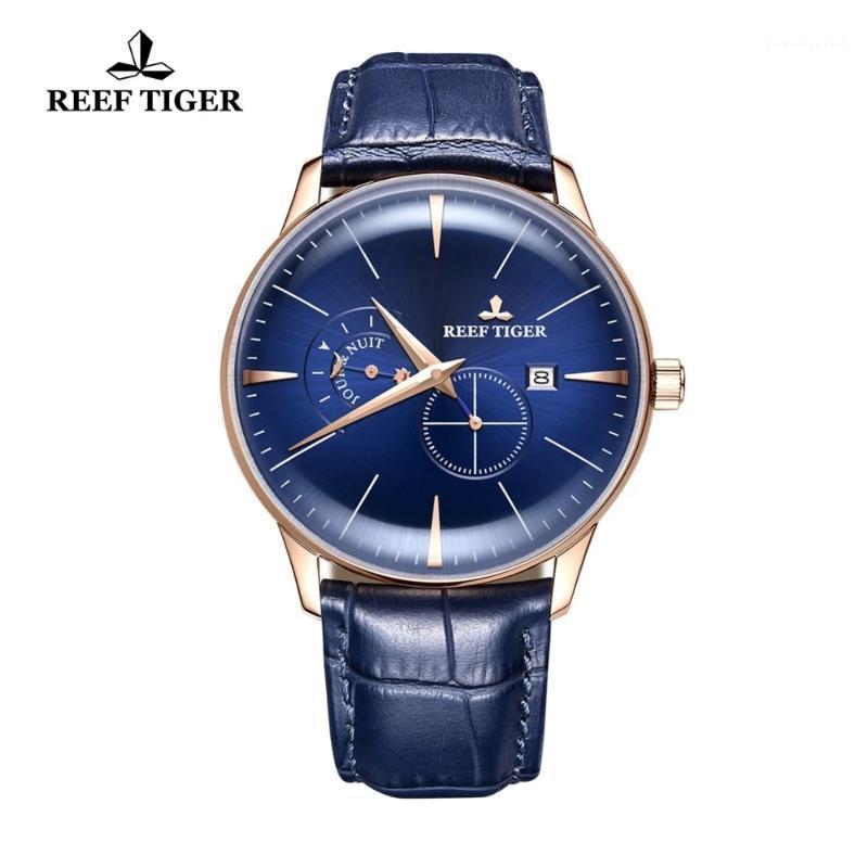 Wristwatches Reef Tiger/RT Top Men Automatic Mechanical Watch Rose Gold Blue Waterproof Business Watches Relogio Masculino, Rga8219-ybb
Wristwatches Reef Tiger/RT Top Men Automatic Mechanical Watch Rose Gold Blue Waterproof Business Watches Relogio Masculino, Rga8219-ybb