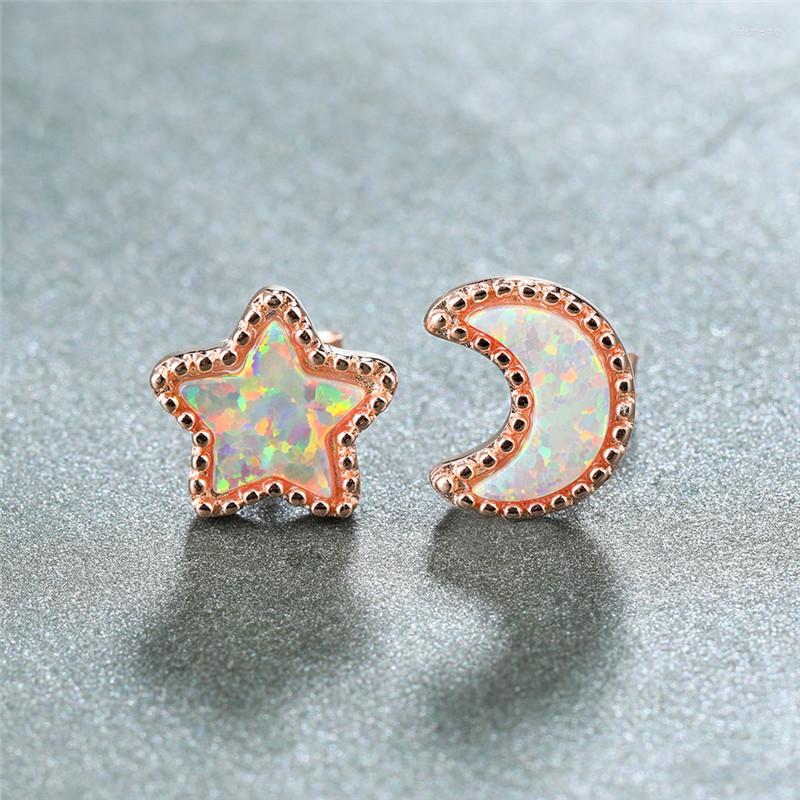Stud Earrings Cute Star Moon White Fire Opal Rose Gold For Women Real 925 Sterling Silver Birthstone Wedding Gifts
Stud Earrings Cute Star Moon White Fire Opal Rose Gold For Women Real 925 Sterling Silver Birthstone Wedding Gifts