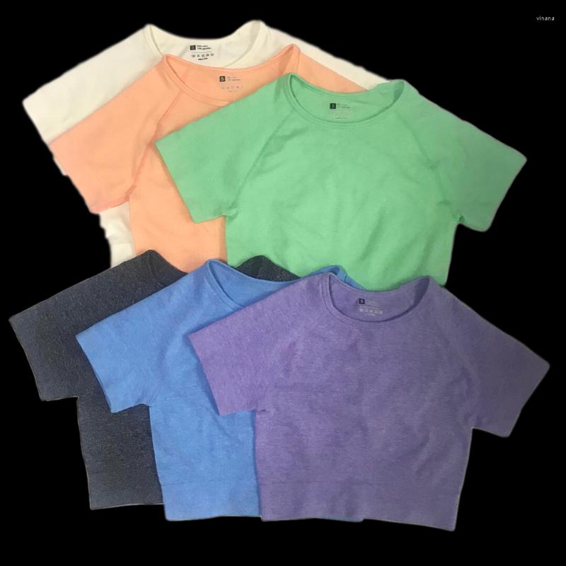 Active Shirts 6 Colors Summer Seamless Yoga Shirt Women Fitness Short Sleeve Crop Top Workout Tops Gym Clothes Sportswear Running T-shirts, White
Active Shirts 6 Colors Summer Seamless Yoga Shirt Women Fitness Short Sleeve Crop Top Workout Tops Gym Clothes Sportswear Running T-shirts, White