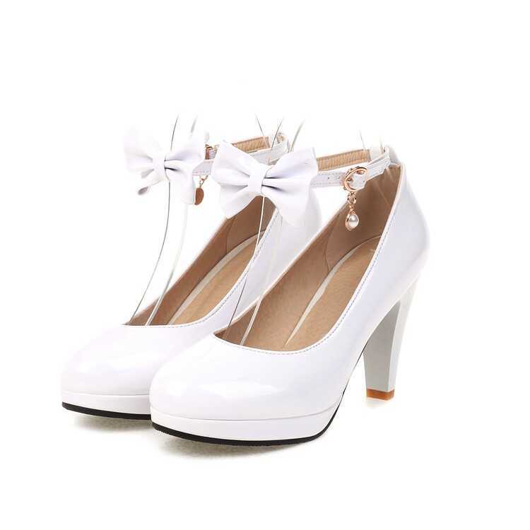 Dress Shoes Oversize Large size Big size High-heeled shoes Pointed toe Thick Heel Bowknot Metal Buckle The Lolita style Comfortable G230203, White
Dress Shoes Oversize Large size Big size High-heeled shoes Pointed toe Thick Heel Bowknot Metal Buckle The Lolita style Comfortable G230203, White