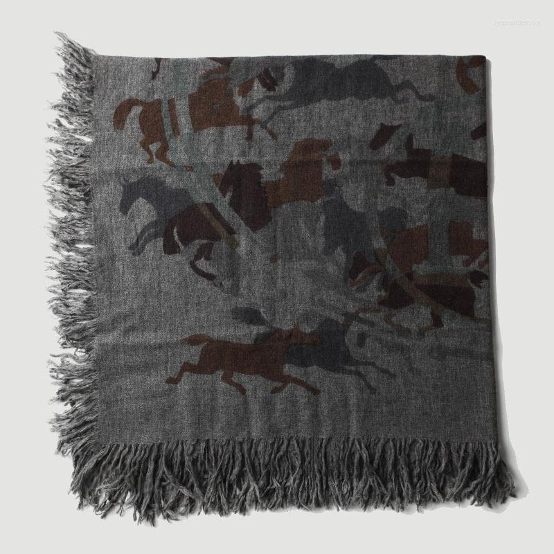 Scarves Cashmere Printing Scarf Shawl Dual-use Ladies Large Square Inner Mongolia Digital Horse Figure Tassel
Scarves Cashmere Printing Scarf Shawl Dual-use Ladies Large Square Inner Mongolia Digital Horse Figure Tassel