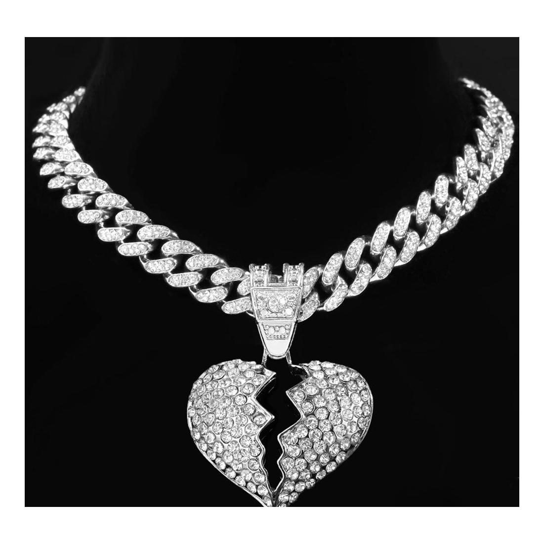 Pendant Necklaces Fashion Jewelry Exaggerated Geometric Love Accessories Cuba Chain For Women Inlaid Diamond Fracture Heart Necklace Dhzvp
Pendant Necklaces Fashion Jewelry Exaggerated Geometric Love Accessories Cuba Chain For Women Inlaid Diamond Fracture Heart Necklace Dhzvp
