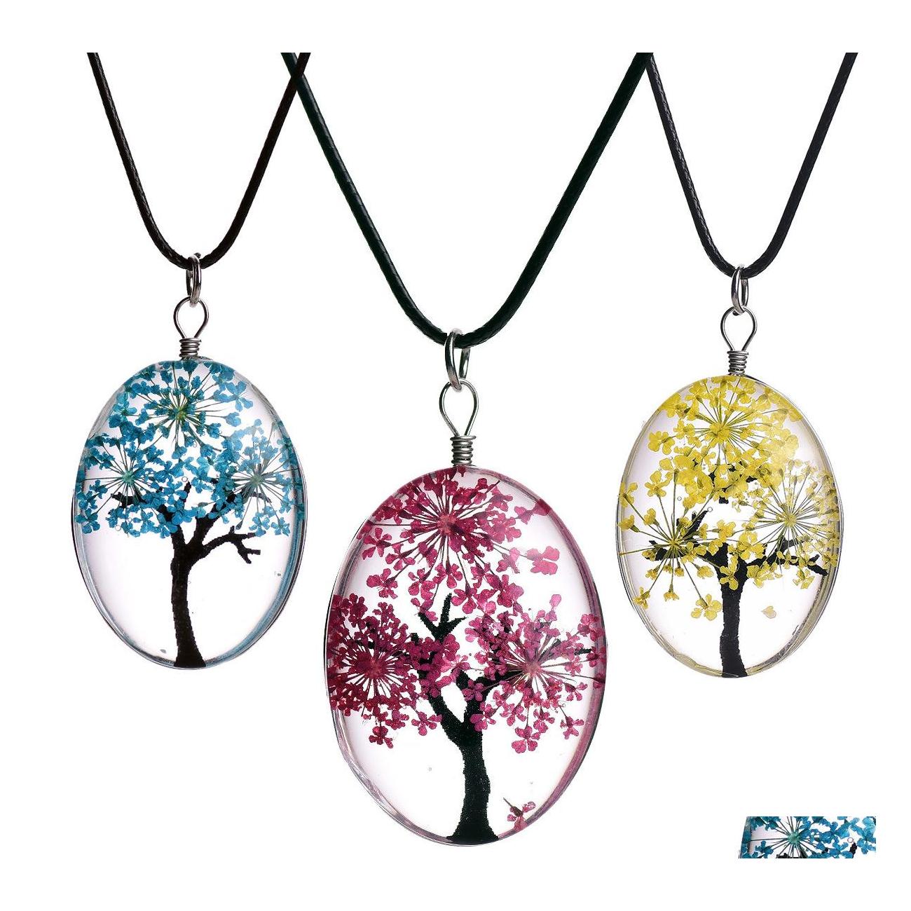 Pendant Necklaces Fashion Jewelry Dried Flower Necklace Glass Oval Tree Of Life Terrarium Slid Drop Delivery Pendants Dhhgp
Pendant Necklaces Fashion Jewelry Dried Flower Necklace Glass Oval Tree Of Life Terrarium Slid Drop Delivery Pendants Dhhgp