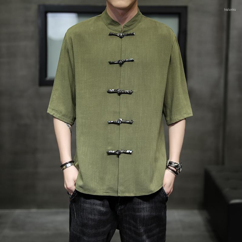 Ethnic Clothing Chinese Style Mens Tops Tang Suit Linen Short Sleeve Solid Traditional China Hanfu Shirt Plus Size Men M-5XL
Ethnic Clothing Chinese Style Mens Tops Tang Suit Linen Short Sleeve Solid Traditional China Hanfu Shirt Plus Size Men M-5XL