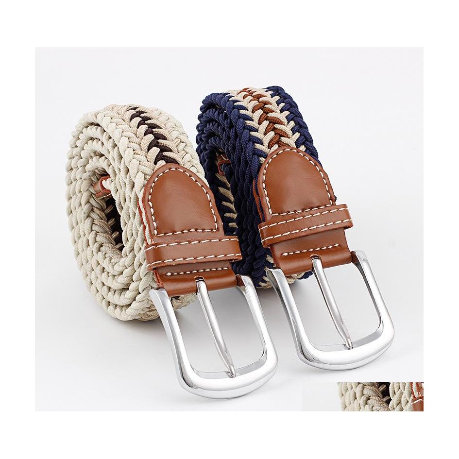 Belts Mens Womens Wovon Belt Metal Nuddle Buckle Elastic Canvas Drop Delivery Fashion Accessories Dhg28, Black
Belts Mens Womens Wovon Belt Metal Nuddle Buckle Elastic Canvas Drop Delivery Fashion Accessories Dhg28, Black