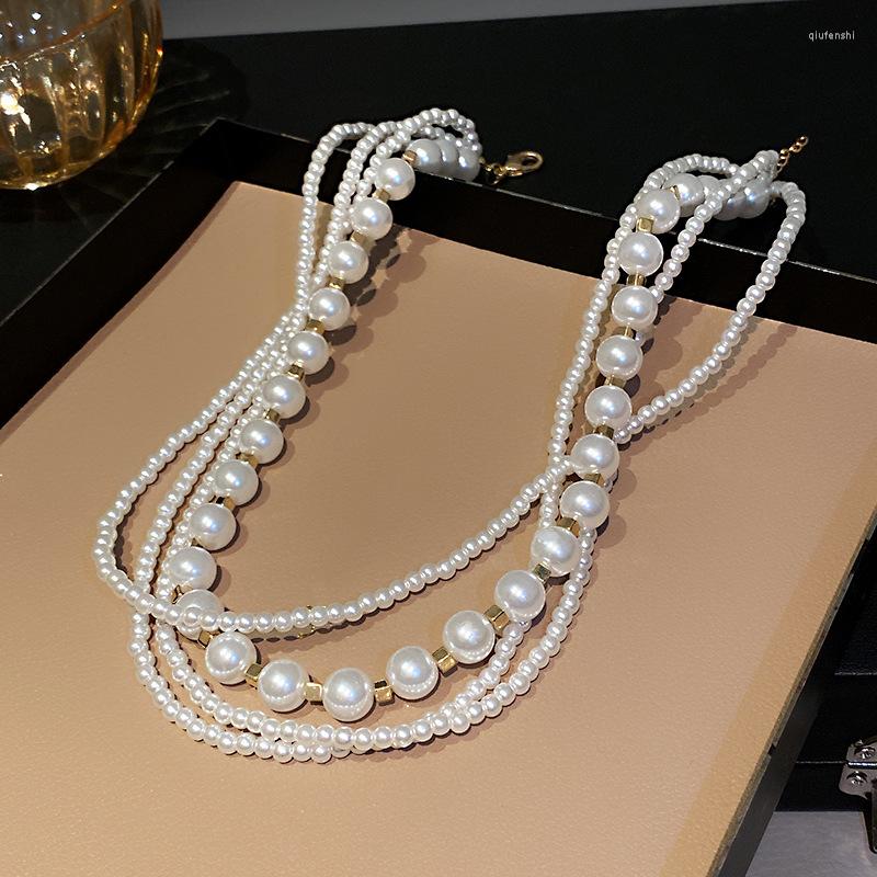 Choker Punk Hiphop Thick Chain Multilayer Simulated Pearl Necklaces Sets For Men Vintage Carved Love Pendant Jewelry
Choker Punk Hiphop Thick Chain Multilayer Simulated Pearl Necklaces Sets For Men Vintage Carved Love Pendant Jewelry