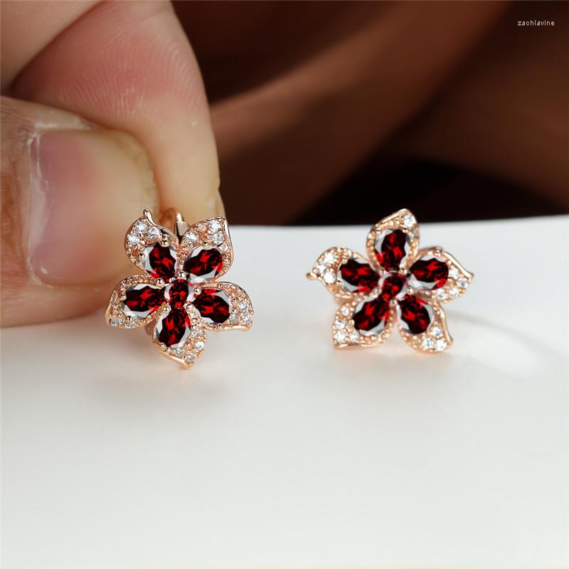 Hoop Earrings Rose Gold Color Wedding Rainbow Crystal Water Drop Stone Cute Flower Multicolor Zircon For Women
Hoop Earrings Rose Gold Color Wedding Rainbow Crystal Water Drop Stone Cute Flower Multicolor Zircon For Women
