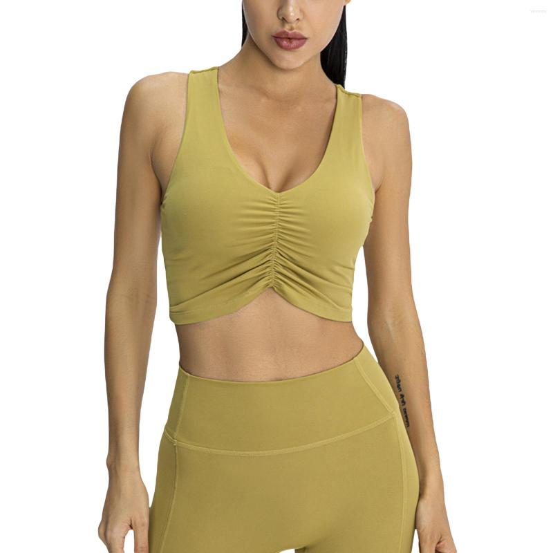 Women's Tanks Women Solid Color Sports Bra Wire Free Deep V-neck Seamless Fitness Vest For Summer Yoga Fold Breathable, Picture shown
Women's Tanks Women Solid Color Sports Bra Wire Free Deep V-neck Seamless Fitness Vest For Summer Yoga Fold Breathable, Picture shown
