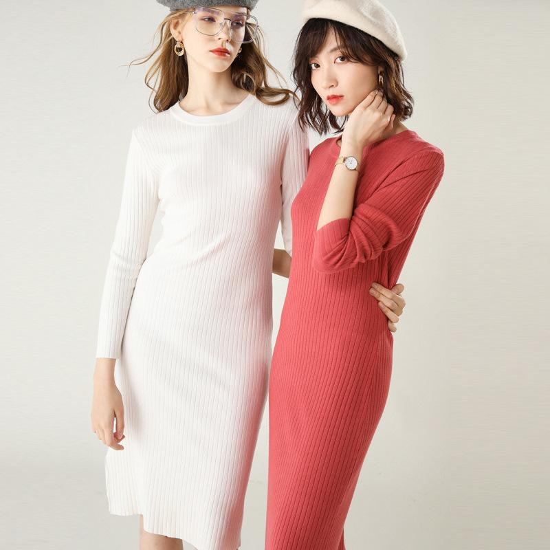 Casual Dresses Women O-neck Long Sleeve Sweater Dress Autumn Winter Loose Tunic Knitted Pink Gray Clothes Solid, Beige
Casual Dresses Women O-neck Long Sleeve Sweater Dress Autumn Winter Loose Tunic Knitted Pink Gray Clothes Solid, Beige