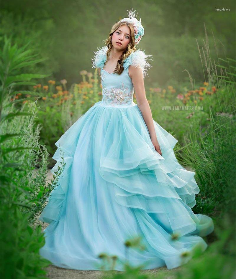 Girl Dresses Blue Feather Girls Pageant Dress For Poshoot Floral Bead First Communion Kids Birthday Party Wear Flower, Black
Girl Dresses Blue Feather Girls Pageant Dress For Poshoot Floral Bead First Communion Kids Birthday Party Wear Flower, Black