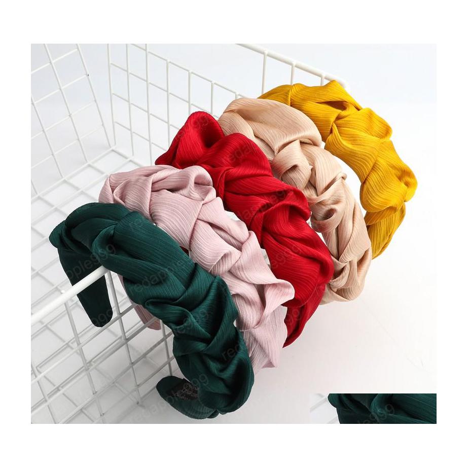 Headbands Summer Fashion Women Candy Color Pleated Headband Satin Folded Ladies Elegant Temperament Drop Delivery Jewelry Hairjewelry Dh6Oz
Headbands Summer Fashion Women Candy Color Pleated Headband Satin Folded Ladies Elegant Temperament Drop Delivery Jewelry Hairjewelry Dh6Oz