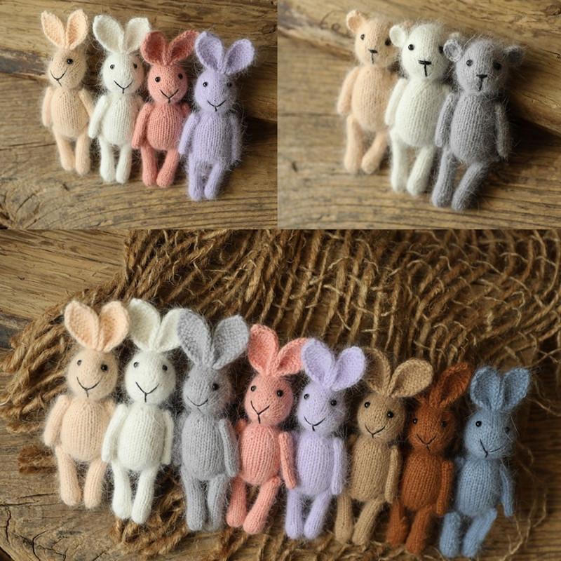 Keepsakes born Pography Props Handmade Dolls Knitted Rabbit Bear Baby Pography Studio Accessoires 230204
Keepsakes born Pography Props Handmade Dolls Knitted Rabbit Bear Baby Pography Studio Accessoires 230204
