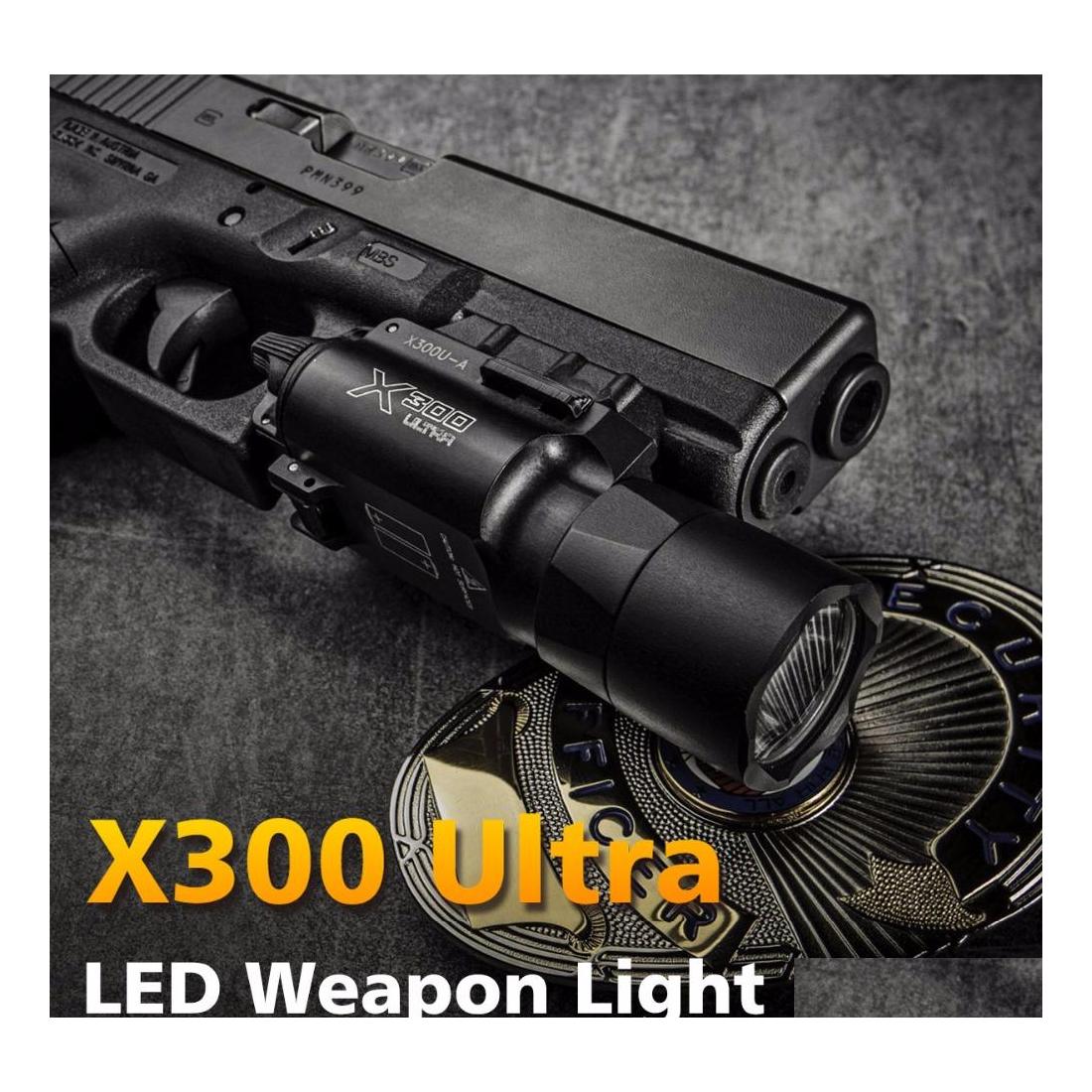 Gun Lights Tactical X300 Tra Pistol Light X300U Lanterna Flashlight Handgun Scout Drop Delivery Sports Outdoors Hunting Dhekp
Gun Lights Tactical X300 Tra Pistol Light X300U Lanterna Flashlight Handgun Scout Drop Delivery Sports Outdoors Hunting Dhekp