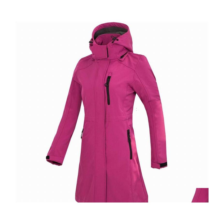 Outdoor Jackets Hoodies Women Softshell Fleece Long Jacket Windproof Casual Windbreaker Hiking Cam Trekking Climbing Female Sports C Dho8S, Black
Outdoor Jackets Hoodies Women Softshell Fleece Long Jacket Windproof Casual Windbreaker Hiking Cam Trekking Climbing Female Sports C Dho8S, Black