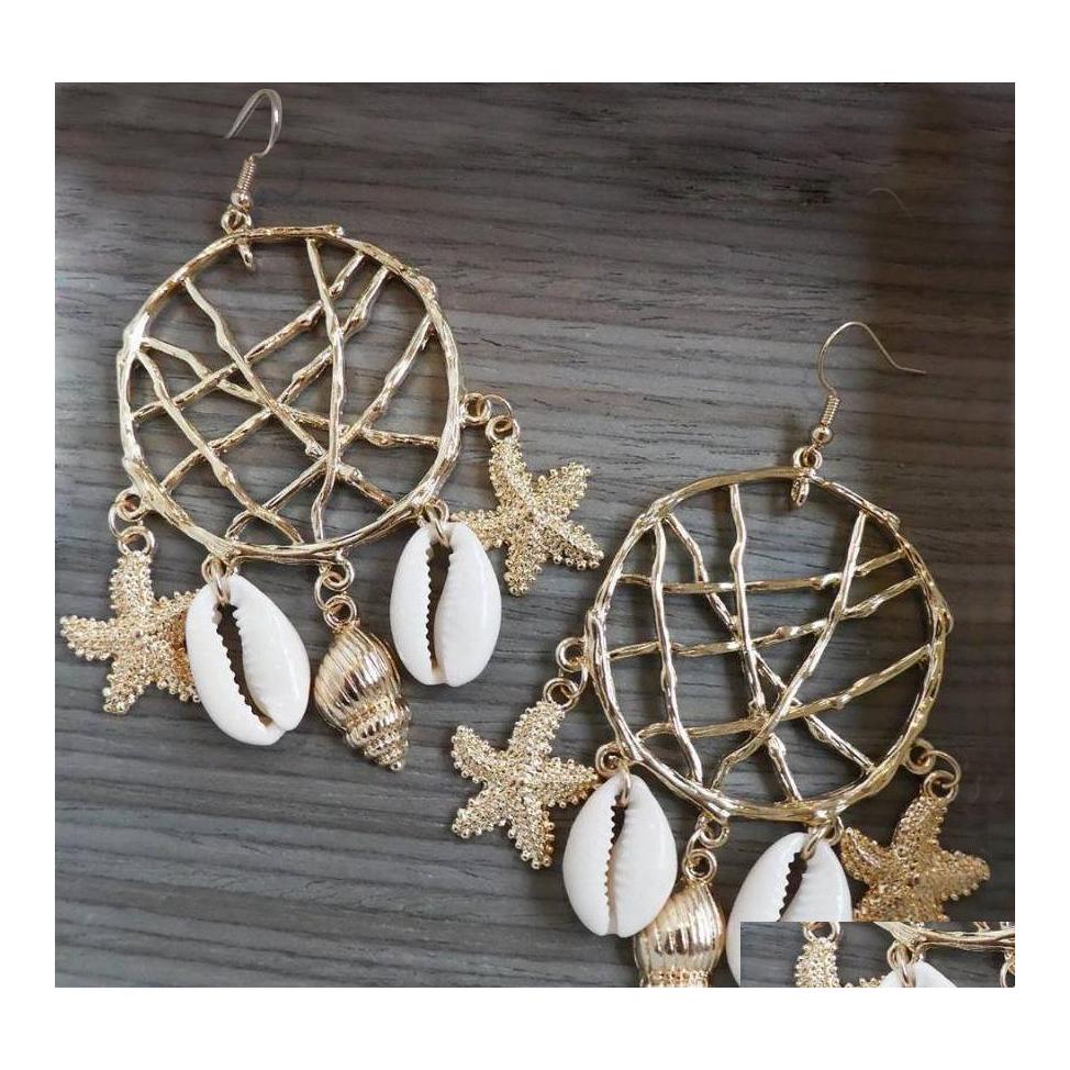 Dangle Chandelier Fashion Jewelry Womens Vintage Earrings Dreamcatcher Beads Shell Starfish Conch Drop Delivery Dh67W
Dangle Chandelier Fashion Jewelry Womens Vintage Earrings Dreamcatcher Beads Shell Starfish Conch Drop Delivery Dh67W