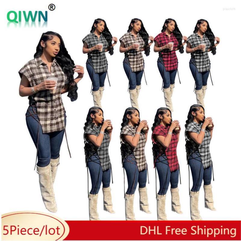 Women' Blouses Ripped Summer Plaid Shirts For Women Short Sleeve Bandage Shirt Ladies Tops Female Outwear Casual Clothes Bulk 6892, Gray
Women' Blouses Ripped Summer Plaid Shirts For Women Short Sleeve Bandage Shirt Ladies Tops Female Outwear Casual Clothes Bulk 6892, Gray