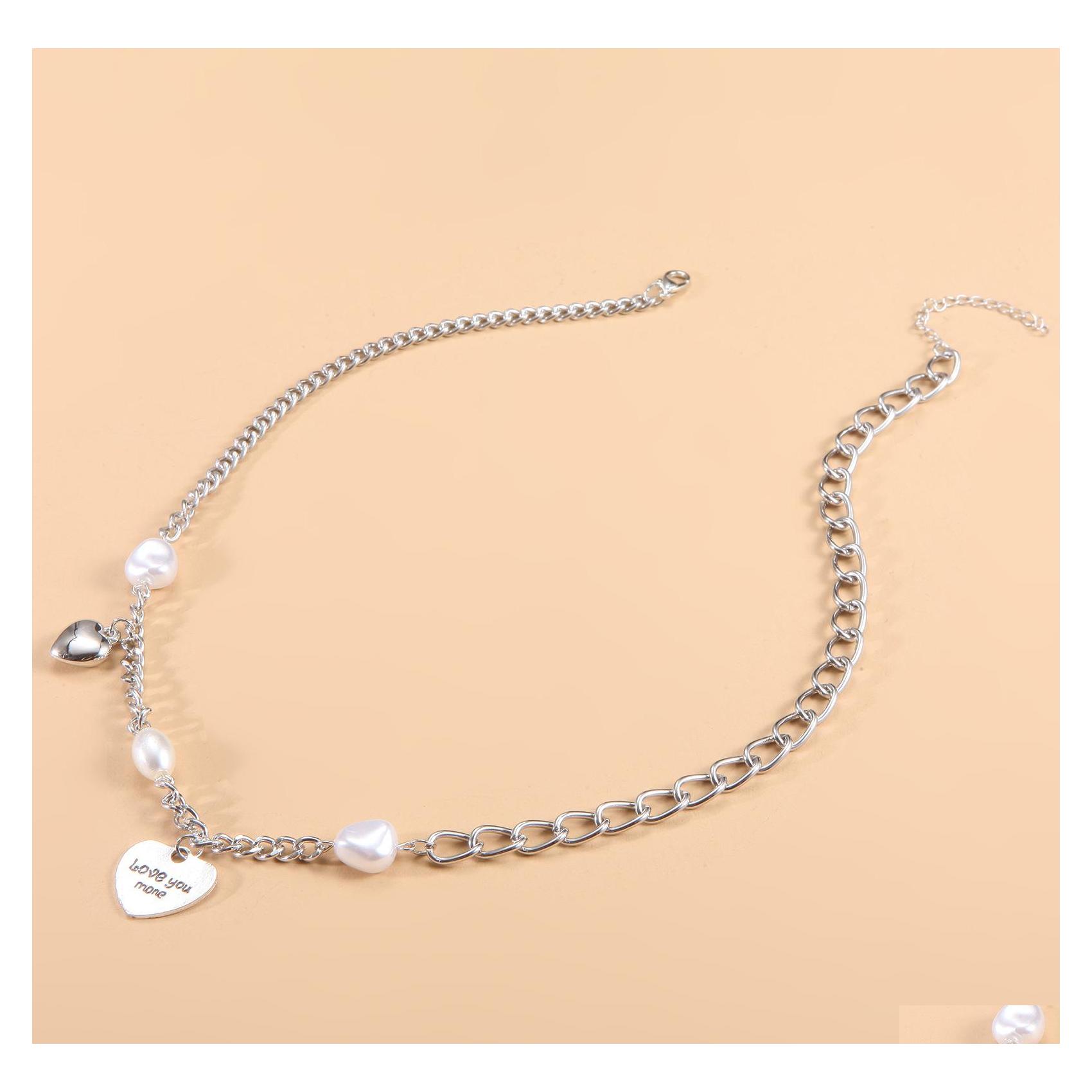 Pendant Necklaces Fashion Jewelry Vintage Hippop Faux Pearl Letter Lover Heart Necklace Women Choker Drop Delivery Pendants Dhsqc
Pendant Necklaces Fashion Jewelry Vintage Hippop Faux Pearl Letter Lover Heart Necklace Women Choker Drop Delivery Pendants Dhsqc