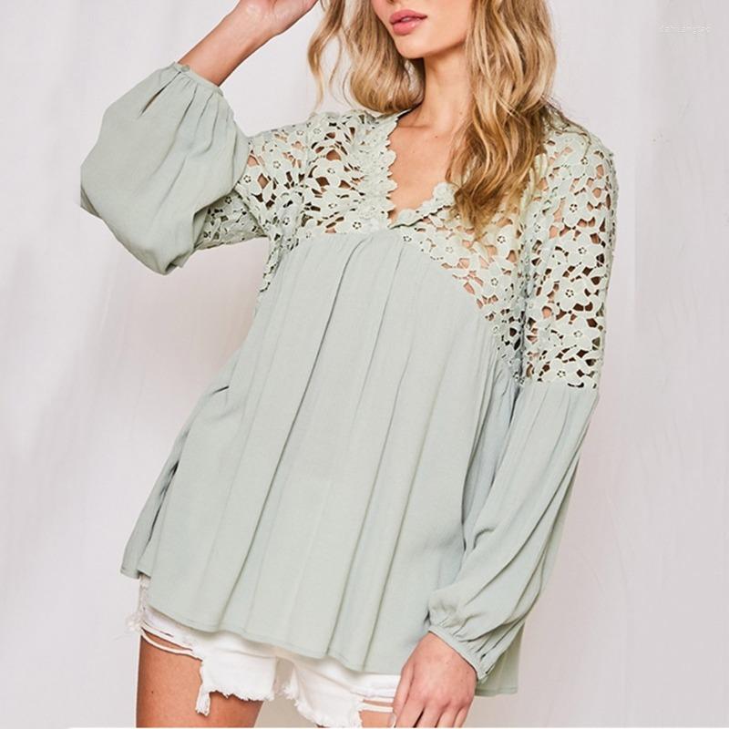Women' T Shirts Women Elegant T-shirts Spring Autumn Lace Hollow Out V-Neck Tops Fashion Lantern Sleeve Solid Colors Casual Commute, Pink
Women' T Shirts Women Elegant T-shirts Spring Autumn Lace Hollow Out V-Neck Tops Fashion Lantern Sleeve Solid Colors Casual Commute, Pink