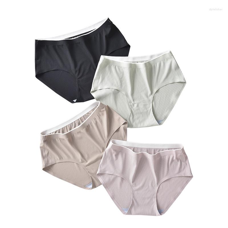 Women's Panties Ice Silk Seamless Women Fashion Cozy Female Underpants Sexy Breathable Briefs Lady Mid Waist Shorts High Quality Ingerie, Black
Women's Panties Ice Silk Seamless Women Fashion Cozy Female Underpants Sexy Breathable Briefs Lady Mid Waist Shorts High Quality Ingerie, Black