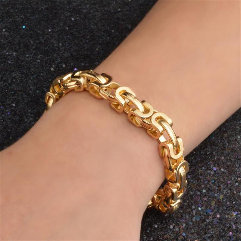Link Bracelets Chain Personality Design Domineering Fashion Men's Bracelet 9MM 18 K Feijaro 20CMLink
Link Bracelets Chain Personality Design Domineering Fashion Men's Bracelet 9MM 18 K Feijaro 20CMLink