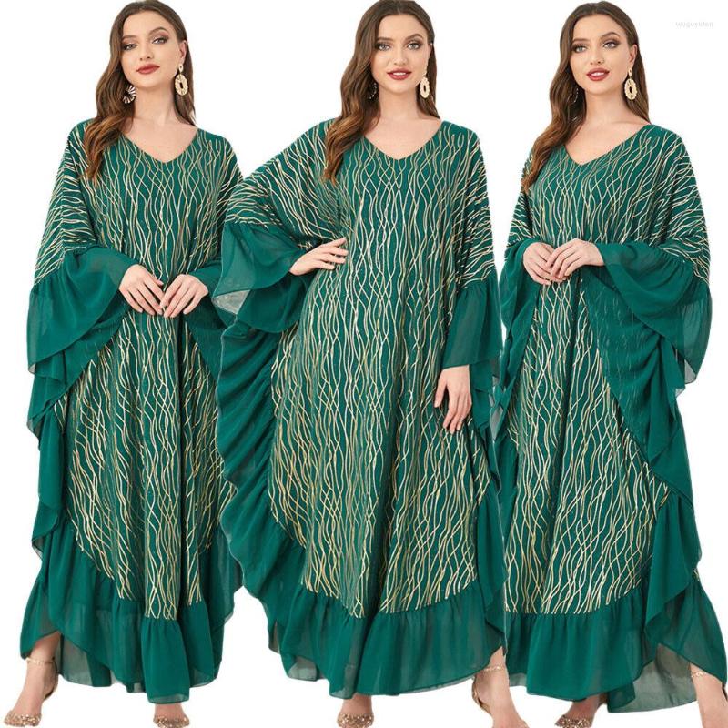 Ethnic Clothing Women Loose Long-sleeved Dress Kaftan Muslim Abaya Batwing Sleeve Moroccan Arab Robe Ramadan India
Ethnic Clothing Women Loose Long-sleeved Dress Kaftan Muslim Abaya Batwing Sleeve Moroccan Arab Robe Ramadan India