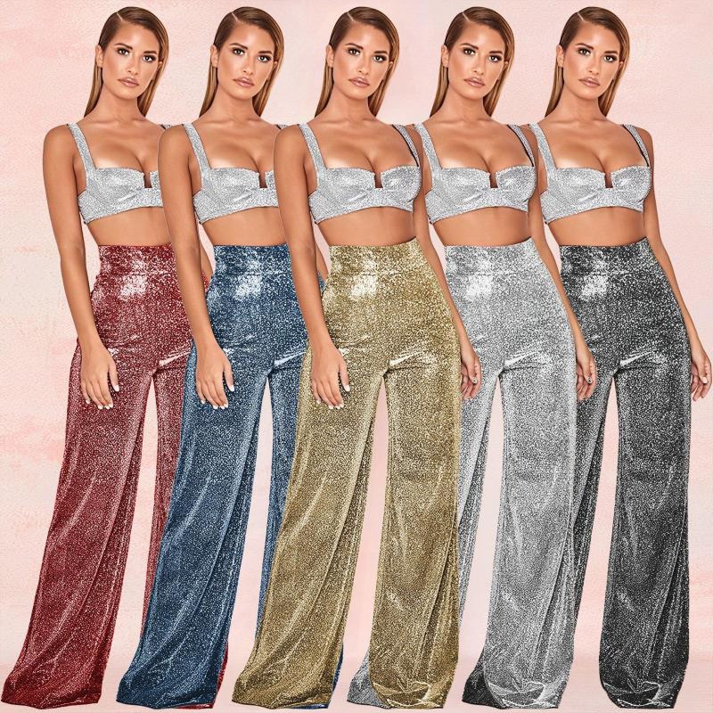 Women' Pants Europe And The United States Autumn Women Iron Silver Wide Leg High Waist Straight Casual, Black
Women' Pants Europe And The United States Autumn Women Iron Silver Wide Leg High Waist Straight Casual, Black